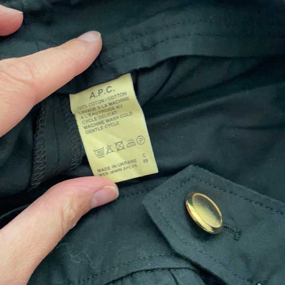 APC Black mini skirt size 38 (fits like a 8) - Picture 4 of 4